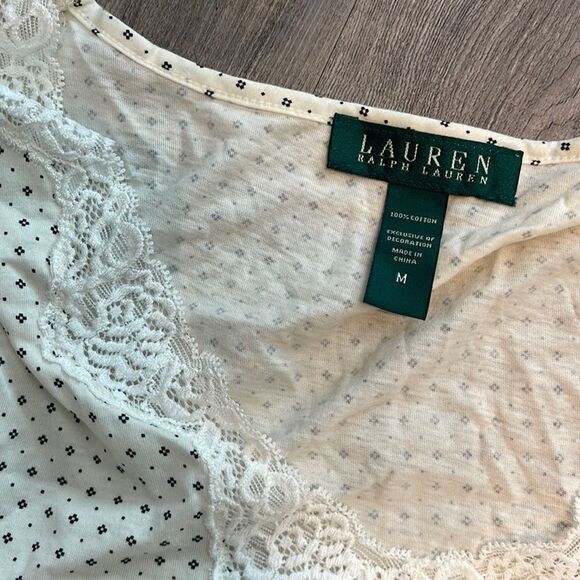 Lauren Ralph Lauren Cream Elegant Sleeping Gown - Picture 4 of 4